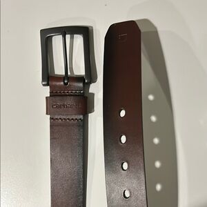 NWT Carhartt Mens Genuine Leather Belt in 2203 Brown size 38